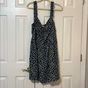 AUW Secret Charm Navy & Sunflower Dress